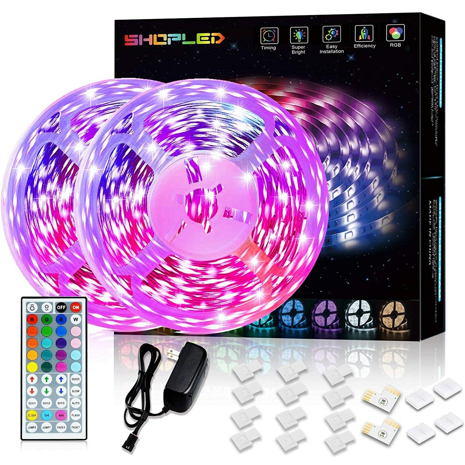 LED Strips Lights, Color Changing Full Kit with 44-Keys RF Remote Cont