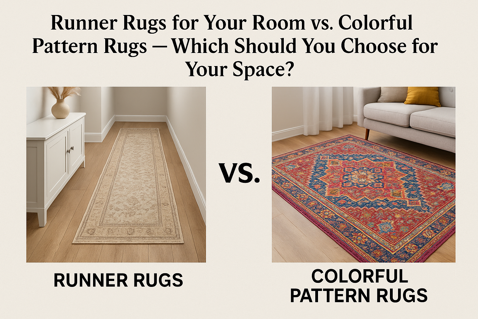 Runner Rugs for Your Room vs. Colorful Pattern Rugs — Which Should You