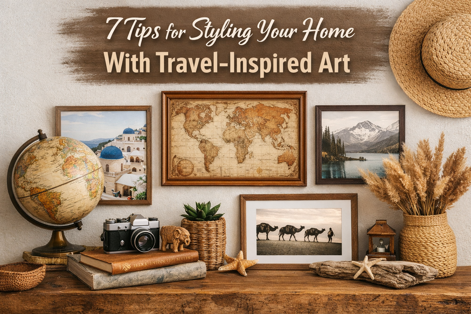 7 Tips for Styling Your Home With Travel-Inspired Art