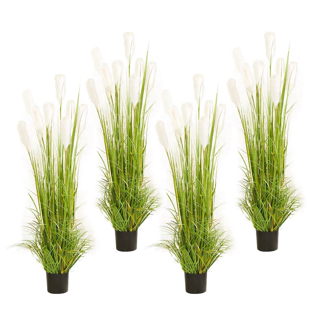 SOGA 4X 150cm Wheat Plume Grass Artificial Plant, Home Decor
