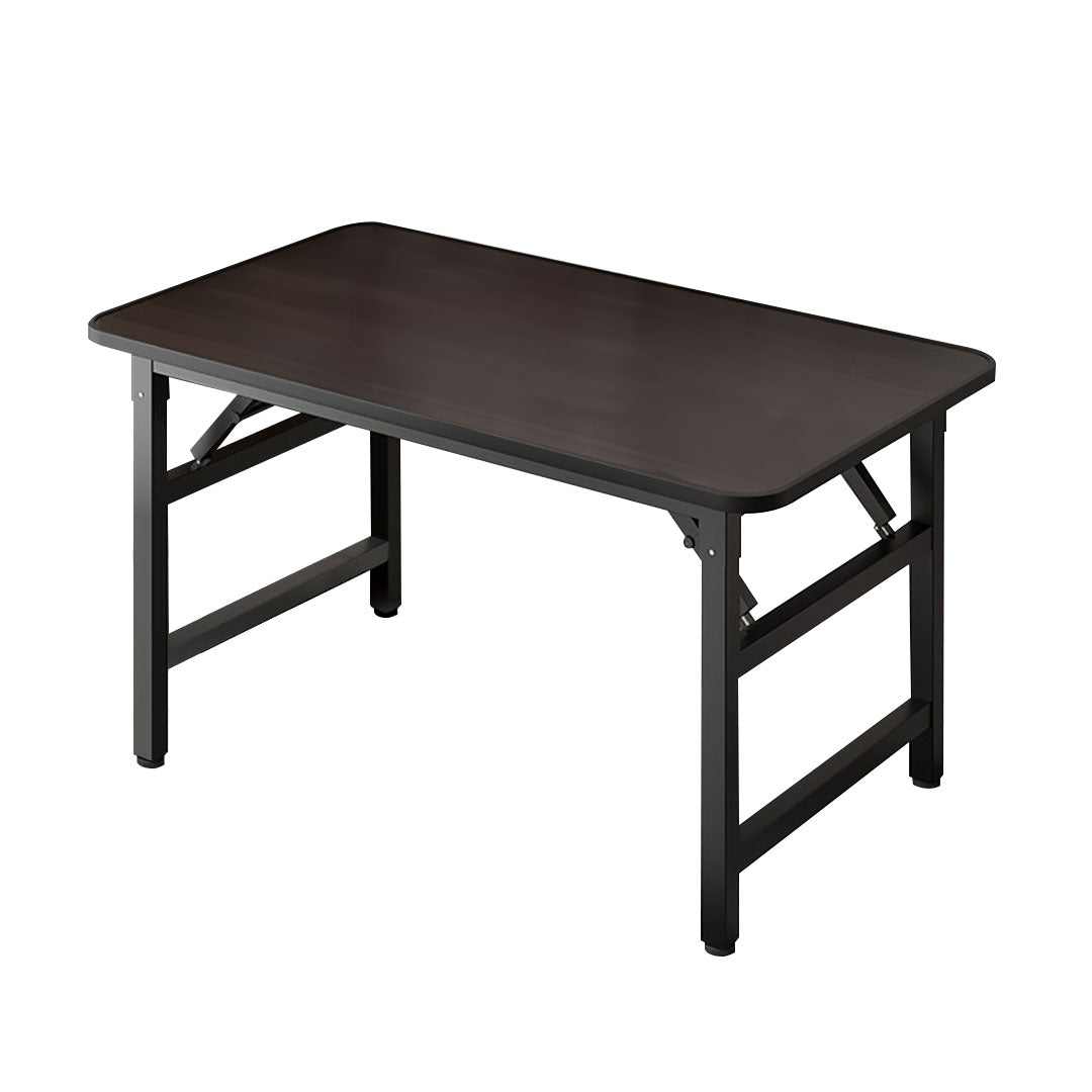 SOGA 120x60  Walnut Foldable Computer Study Table Easy Assembly Desk No Chair