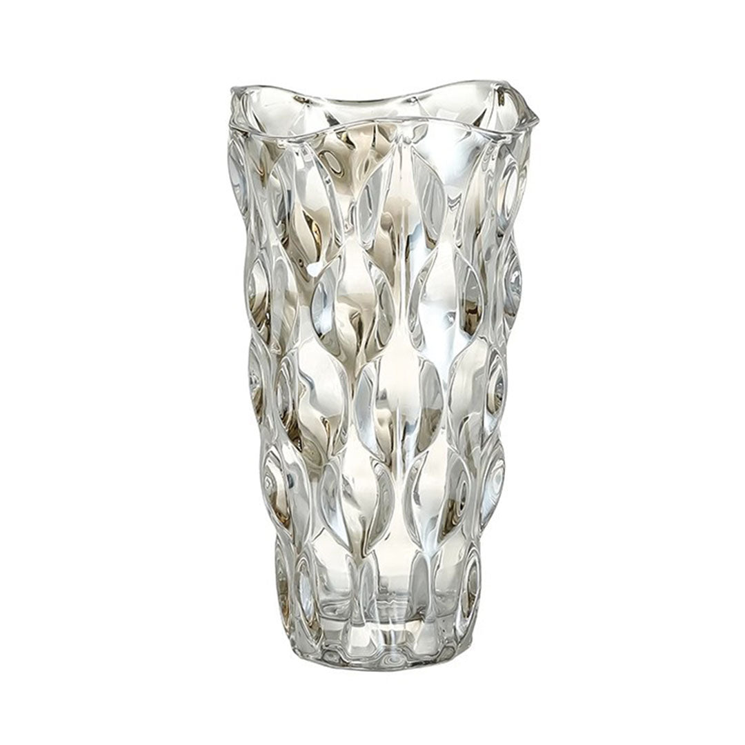 SOGA 29cm Glass Clear Vase Crystal VASE Thick Modern Home Decor