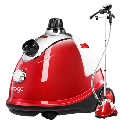 SOGA Garment Steamer Portable Cleaner Steam Iron Red