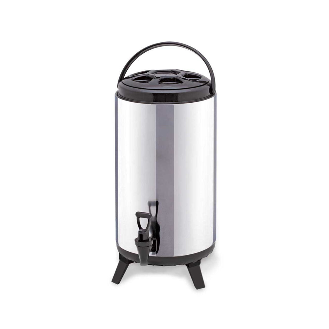 SOGA 14L Portable Insulated Cold/Heat Coffee Tea Beer Barrel Brew Pot With Dispenser