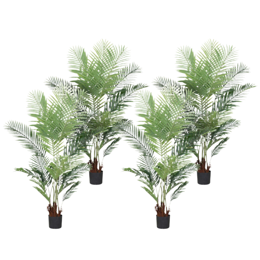 SOGA 4X 165cm Artificial Swallowtail Sunflower Fake Decoration Tree Flower Pot Plant