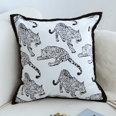 SOGA 2X 45cm Throw Pillow White Leopard Light Luxury Decorative Cushion for Living Room