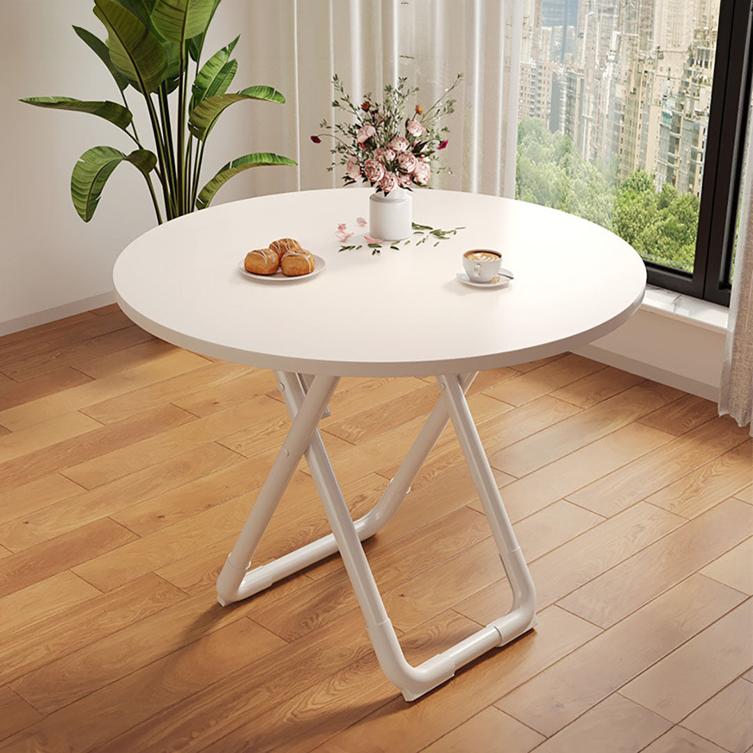 SOGA 2X 80cm White Modern Minimalist Table with Sleek Surface Stylish and Functional Design