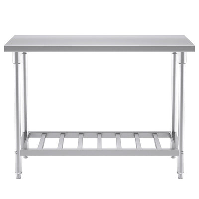SOGA Commercial Catering Kitchen Stainless Steel Prep Work Bench Table 120*70*85cm