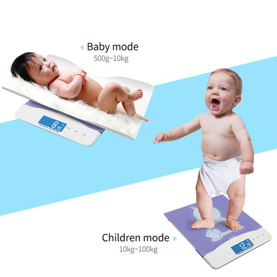 SOGA 100kg Digital Baby Scales Electronic LCD Display Paediatric Infant Weight Monitor