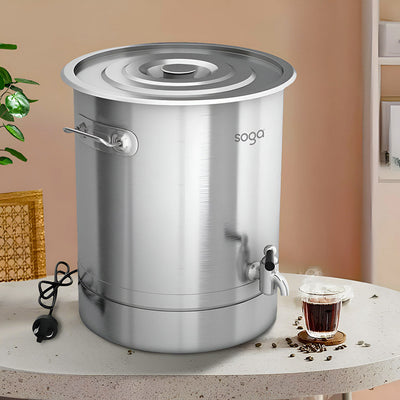 SOGA 2X 25L Stainless Steel URN Commercial Water Boiler 2200W