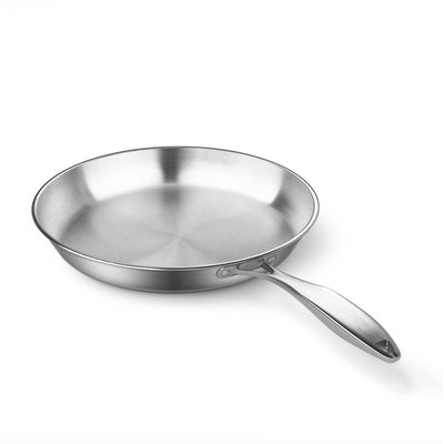SOGA Dual Burners Cooktop Stove 30cm Cast Iron Frying Pan Skillet and 30cm Induction Fry Pan