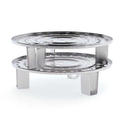 SOGA 43cm Stainless Steel Steamer Insert Stock Pot Steaming Rack Stockpot Tray