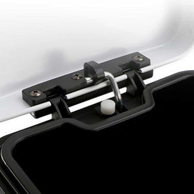 SOGA 2X Foot Pedal Stainless Steel Rubbish Recycling Garbage Waste Trash Bin Square 12L White