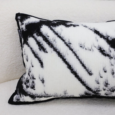 SOGA 2X 35cm Throw Pillow  Black and White Leopard Thick Premium Polyester Fiber for Home Decor