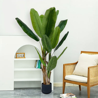 SOGA 220cm Banna Plant Bird of Paradise Tree Artificial Plant Home Accent Decor