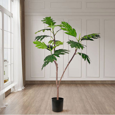 SOGA 2X 120cm Artificial Natural Green Split-Leaf Philodendron Tree Fake Tropical Indoor Plant Home Office Decor
