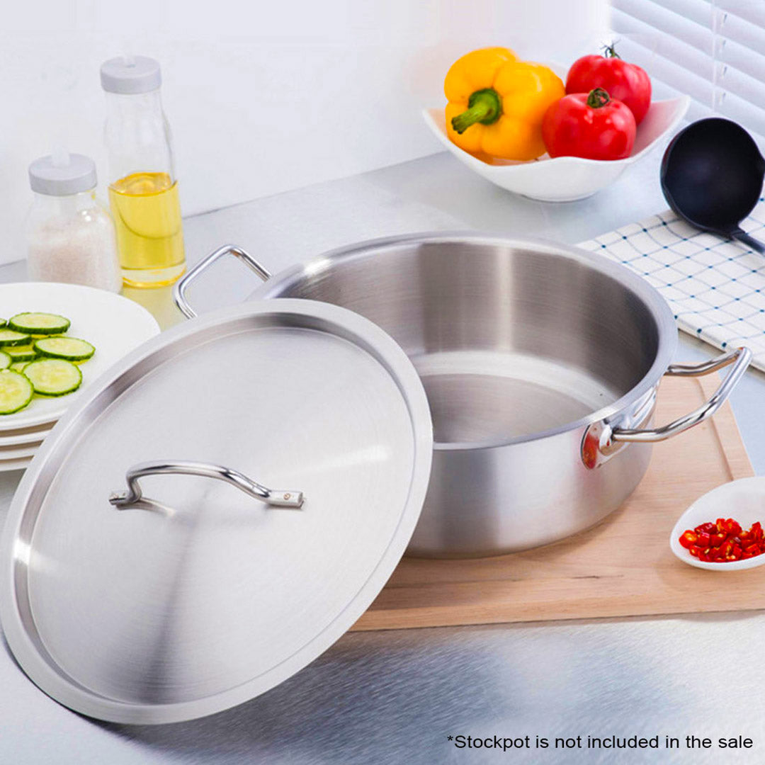 SOGA 55cm Top Grade Stockpot Lid Stainless Steel Stock pot Cover
