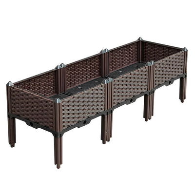 SOGA Raised Planter Box Legs Vegetable Herb Flower Outdoor Plants