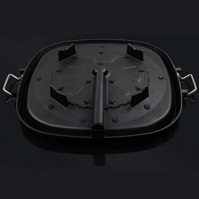 SOGA 2X Portable Korean BBQ Butane Gas Stove Stone Grill Plate Non Stick Coated Square