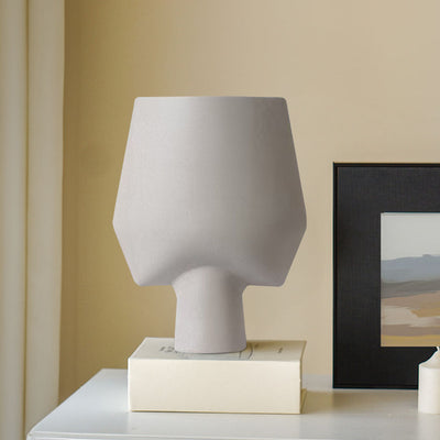 SOGA 33x43cm Ornament Bodhi House Ceramic Handcrafted Modern Abstract Square Vase Home Decor