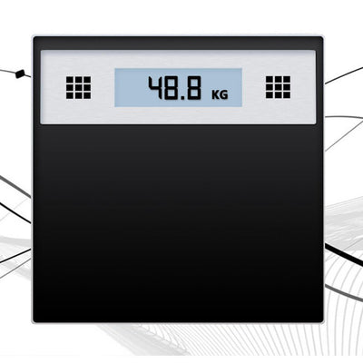 SOGA 180kg Electronic Talking Scale Weight Fitness Glass Bathroom Scale LCD Display Stainless