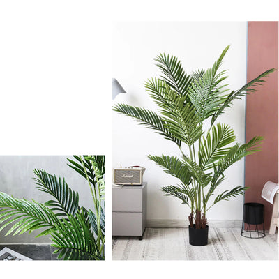 SOGA 165cm Artificial Swallowtail Sunflower Fake Decoration Tree Flower Pot Plant