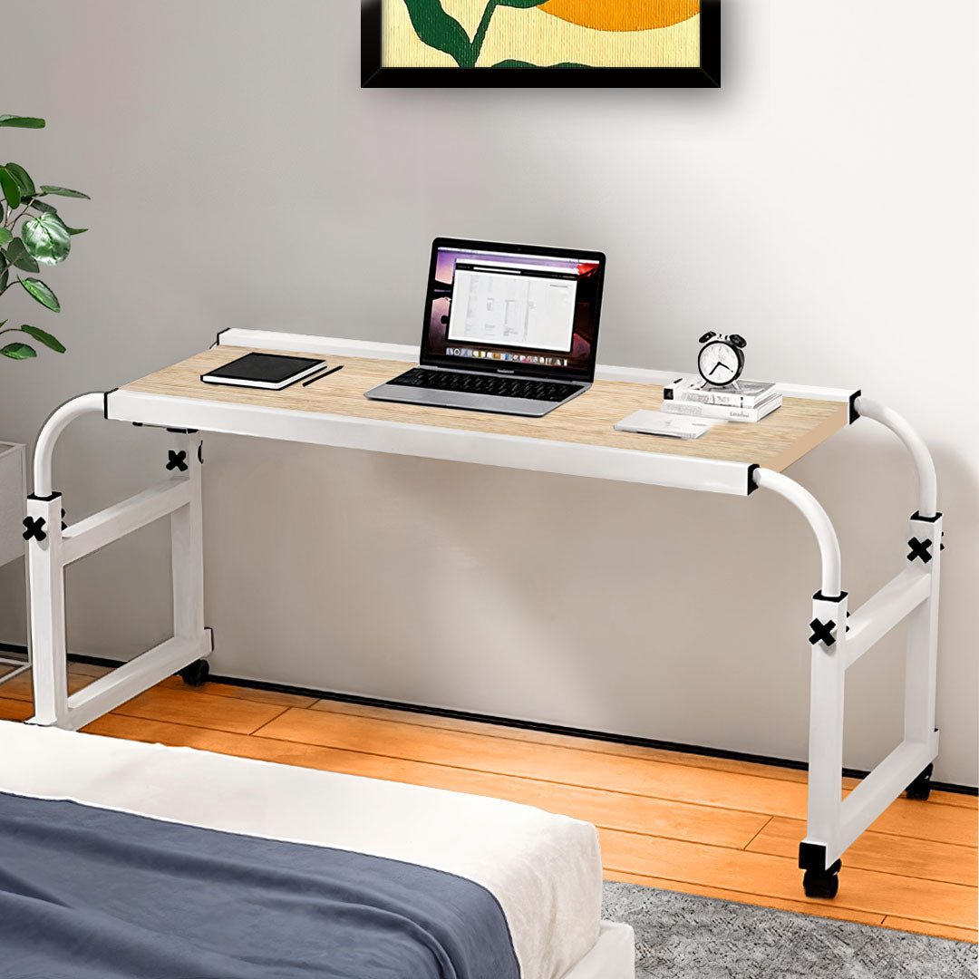 SOGA 2X 120x45cm Bed Laptop Desk/Table with Movable Wooden Cross for Versatile Home Office Use