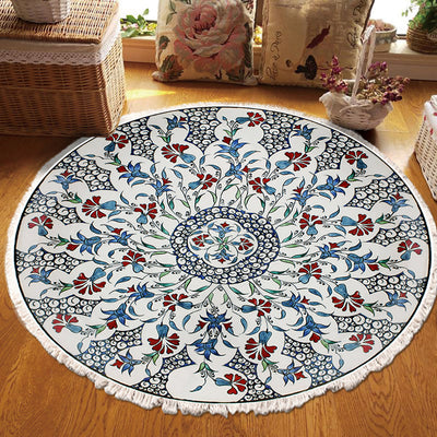 SOGA 2X 120cm Mandala Area Rug for Living Room Lounge Bedroom Anti-slip Doormat Home Decor