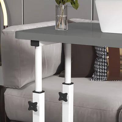 SOGA 40x80cm Gray Bedside Table Movable Bedroom Desk Student Computer Table