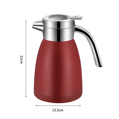 SOGA 2X 1.2L Stainless Steel Water Bottle Insulated Vacuum Flask Coffee Jug Thermal Red