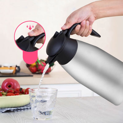 SOGA 2X 1.5L Silver Color 3-Layer Stainless Steel Vacuum Durable Thermal Flask