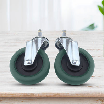 SOGA 2 x 4" Heavy Duty Polyurethane Swivel Castor Wheels