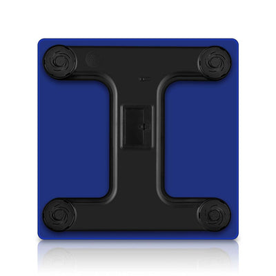 SOGA 2X Glass LCD Digital Body Fat Scale Bathroom Electronic Gym Water Weighing Scales Blue
