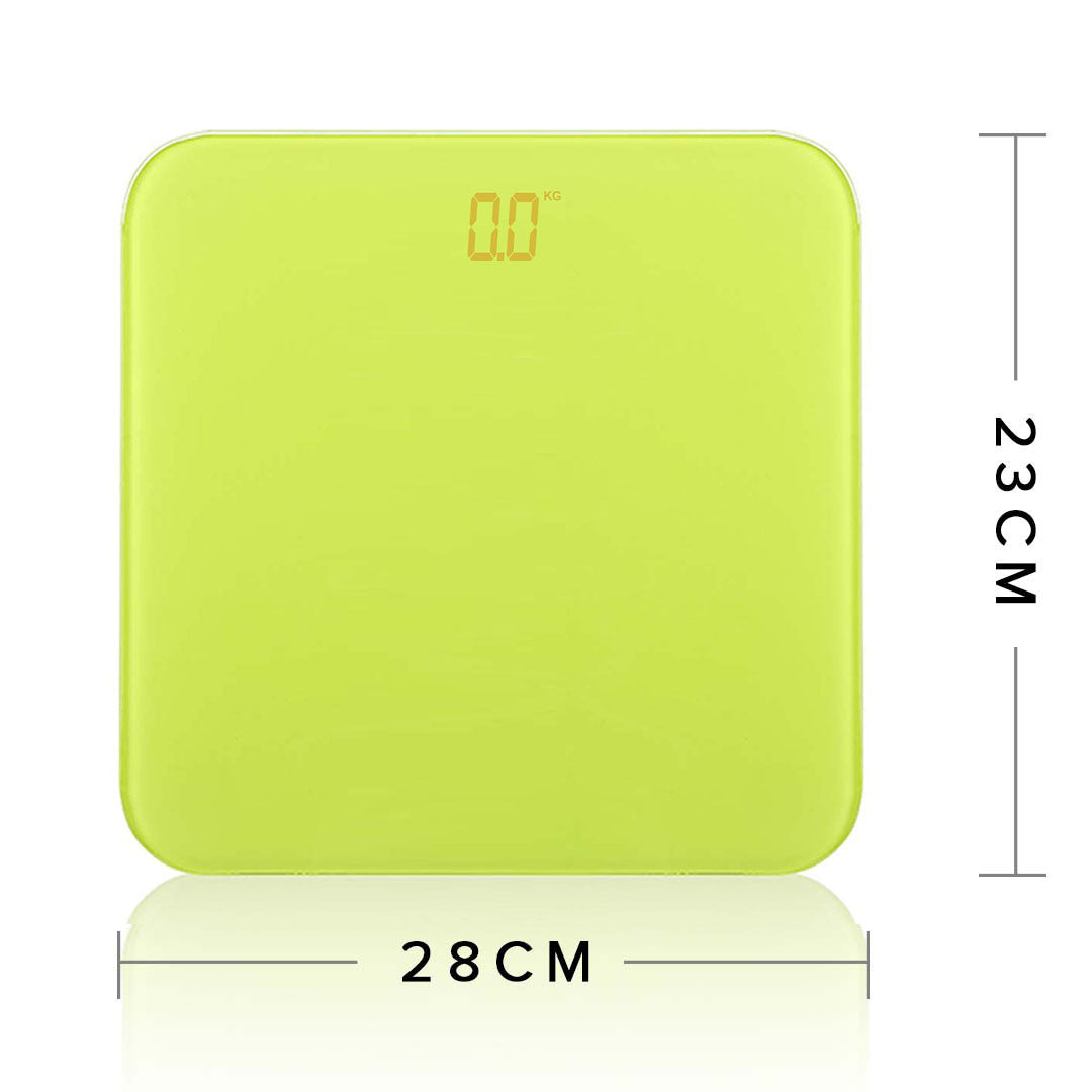 SOGA 180kg Digital Fitness Weight Bathroom Gym Body Glass LCD Electronic Scales Green