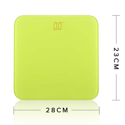 SOGA 180kg Digital Fitness Weight Bathroom Gym Body Glass LCD Electronic Scales Green