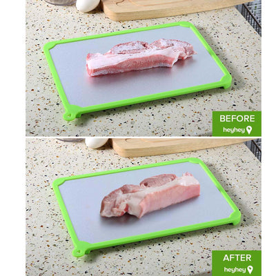 SOGA 2X Kitchen Fast Defrosting Tray The Safest Way to Defrost Meat or Frozen Food