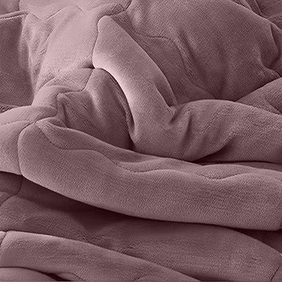 SOGA 2X Light Purple Throw Blanket Warm Cozy Double Sided Thick Flannel Coverlet Fleece Bed Sofa Comforter