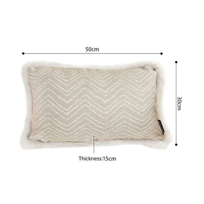 SOGA 2X 30cm  Wabi-sabi Cushion Herringbone Lumbar Throw Pillow