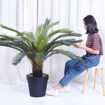 SOGA 4X 155cm Artificial Indoor Cycas Revoluta Cycad Sago Palm Fake Decoration Tree Pot Plant