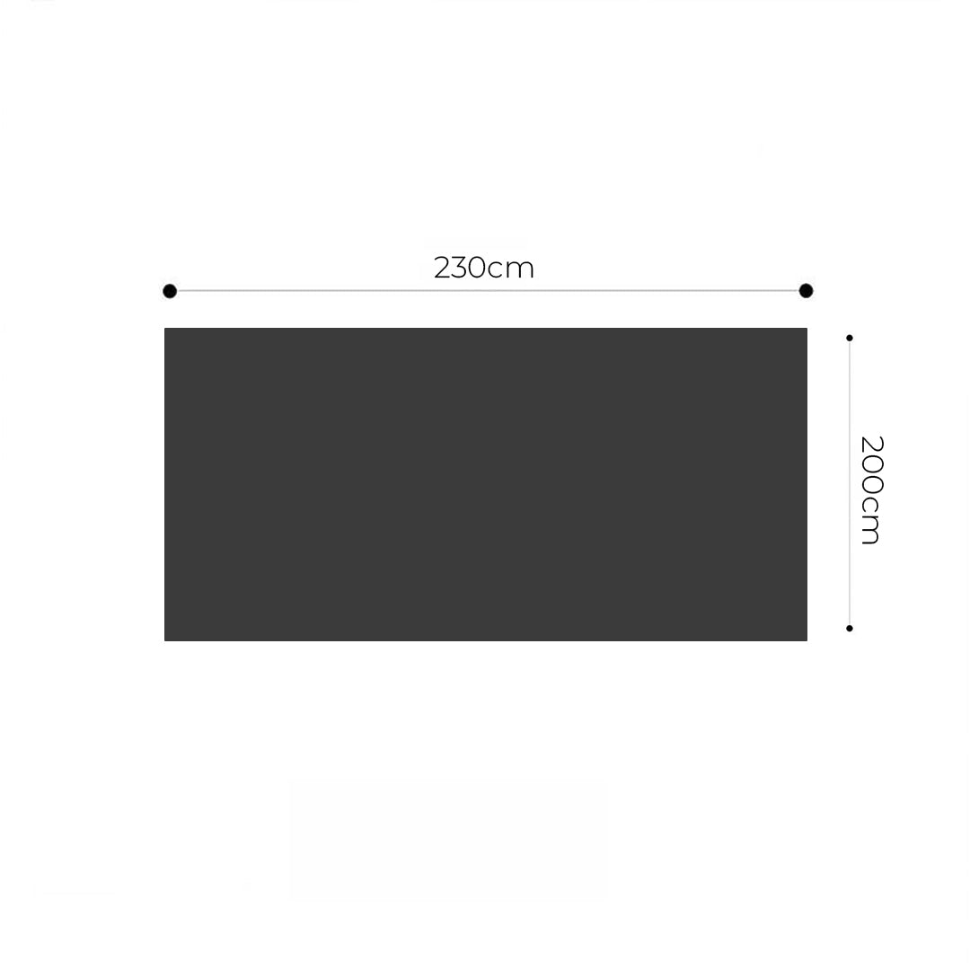 SOGA 2X 200x230cm Throw Blanket White Chenille Fleece Knitted Fabric on One Side Soft Suede