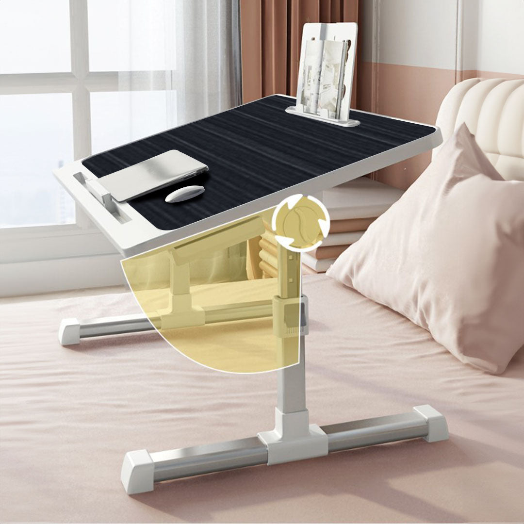 SOGA 2X 60X40cm Black Small Laptop Bed Portable Foldable Study Table Adjustable