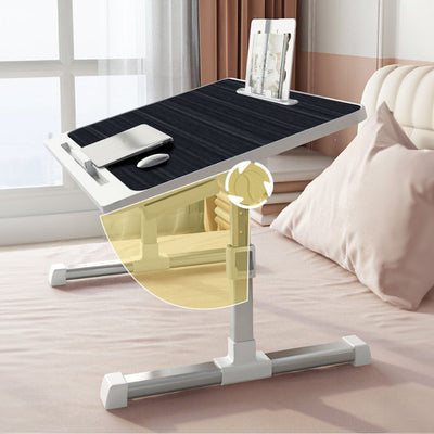 SOGA 2X 60X40cm Black Small Laptop Bed Portable Foldable Study Table Adjustable