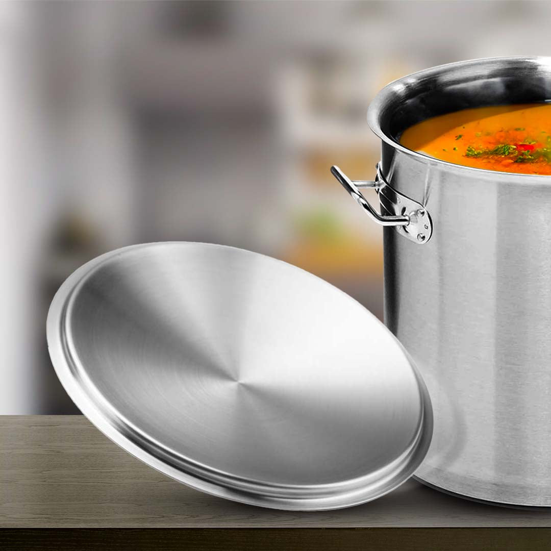 SOGA 55cm Top Grade Stockpot Lid Stainless Steel Stock pot Cover