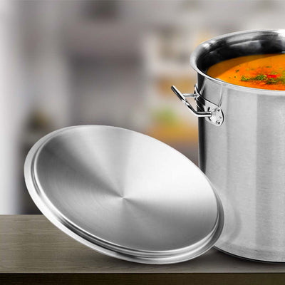 SOGA 55cm Top Grade Stockpot Lid Stainless Steel Stock pot Cover