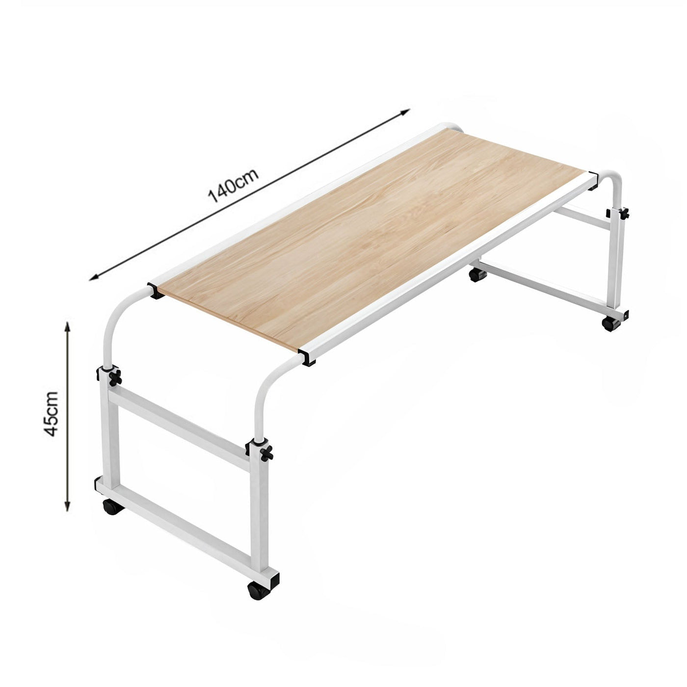 SOGA 2X 120x45cm Bed Laptop Desk/Table with Movable Wooden Cross for Versatile Home Office Use