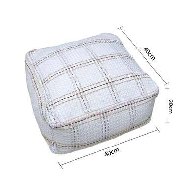 SOGA 2X 40cm Pouf Soft Polyester Fiber Pillow with EPP Particle Insert Home Decor