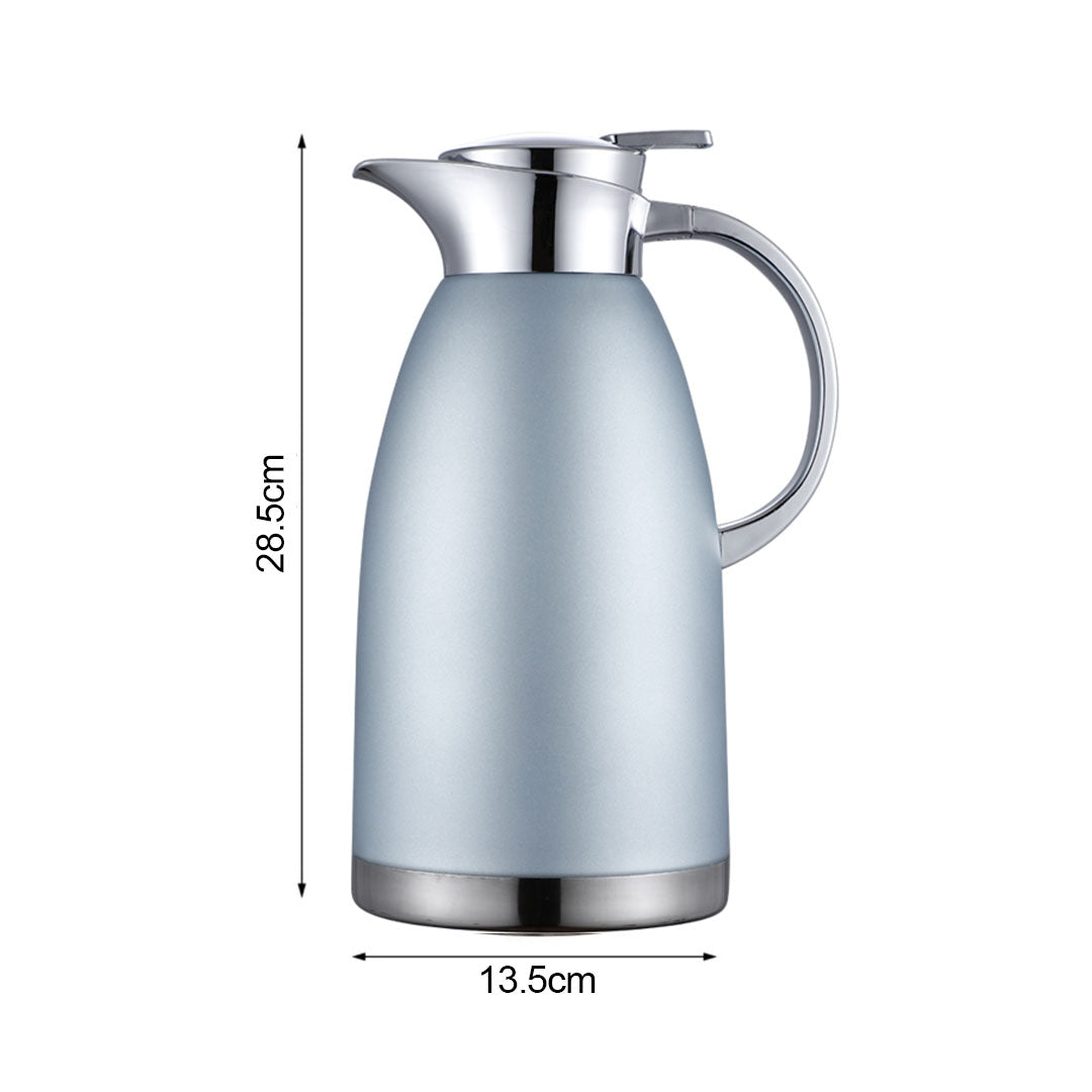 Soga 2.3L Blue Color 3-Layer Vacuum Insulated Stainless Steel Flask  Ideal for Home and  Office