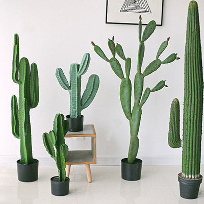 SOGA 4X 70cm Green Artificial Indoor Cactus Tree Fake Plant Simulation Decorative 5 Heads