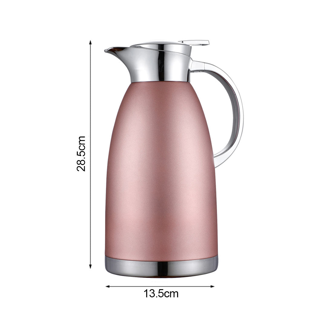 Soga 2.3L Rose Color 3-Layer Vacuum Insulated Stainless Steel Flask  Ideal for Home and office Office