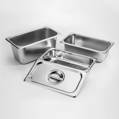 SOGA 12X Gastronorm GN Pan Full Size 1/1 GN Pan 2cm Deep Stainless Steel Tray